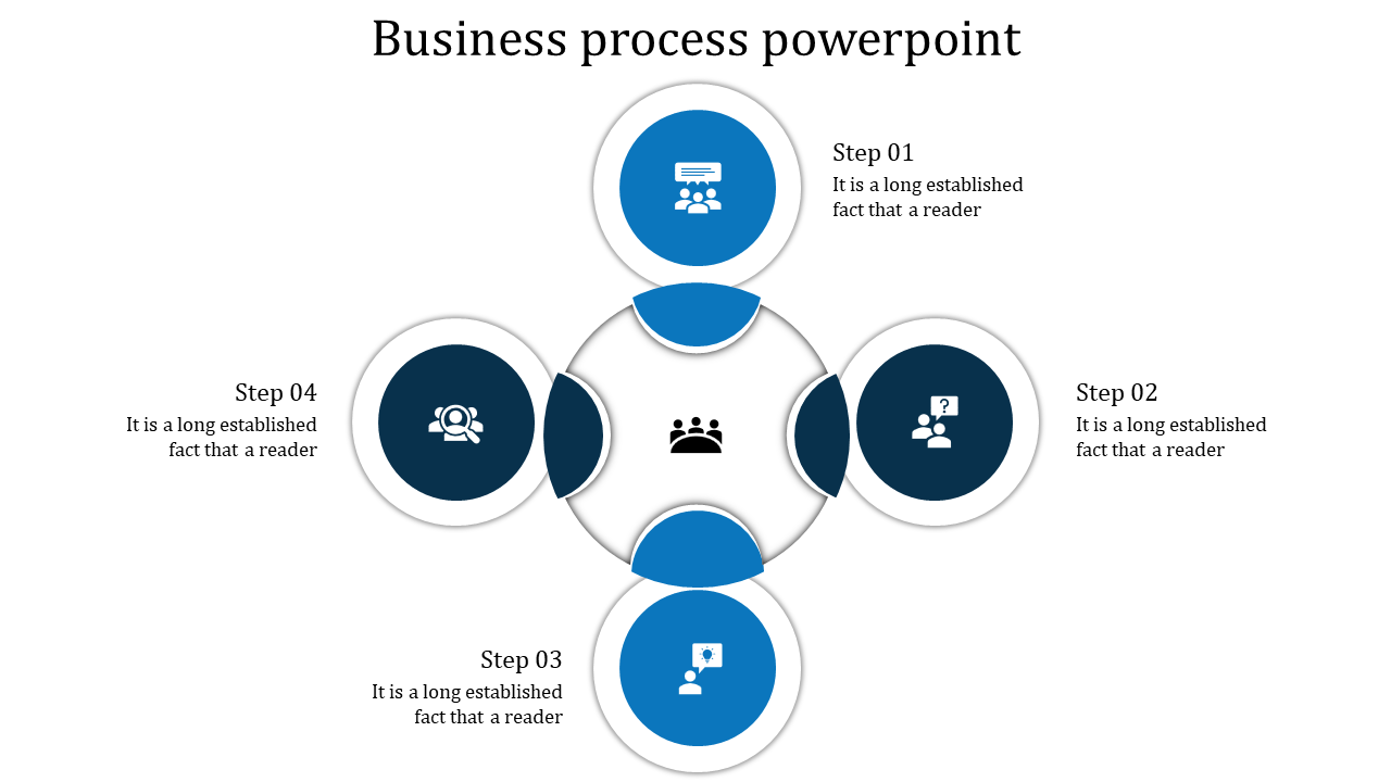 Attractive Business Process PowerPoint Template Design